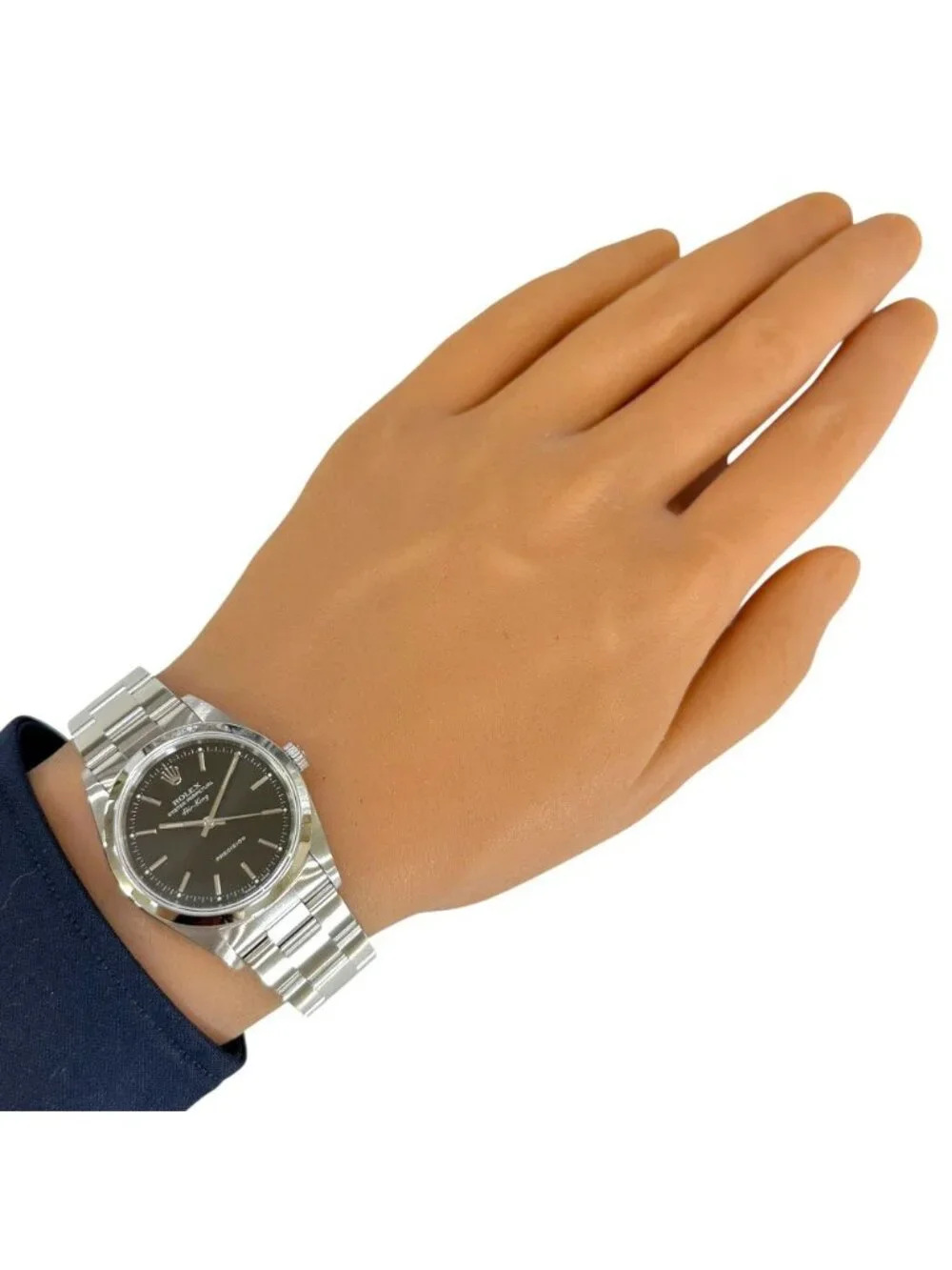 Rolex Air King Oistar Perpetual Watch Clock Stainless Steel Automatic